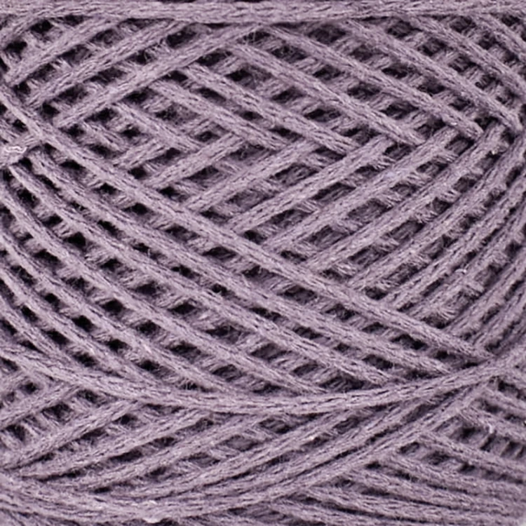 Sznurek Macrame Cotton by KOKONKI 2mm / rolka 200m / fiołek (wiązany)