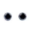 Oczy brokatowe do maskotek / 10 mm / niebieski wrzos / 10 szt. / 900038