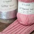 Nić metalizowana Go Handmade Glitter "deluxe" / srebro