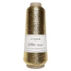 Nić metalizowana Go Handmade Glitter "deluxe" / 3600 m / złoto / pure gold