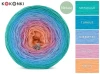 KOKONEK Nature NT38 - Szmaragd/turkus/niebieski/wrzos/melon