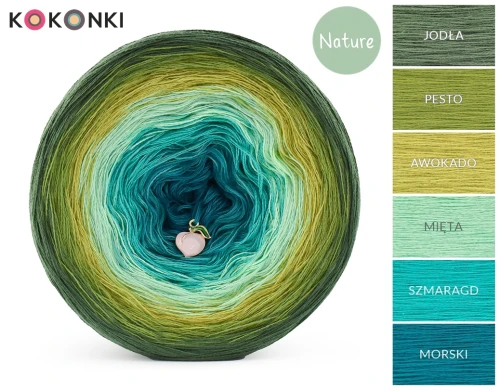 KOKONEK Nature NT37 - Jodła/pesto/awokado/mięta/szmaragd/morski