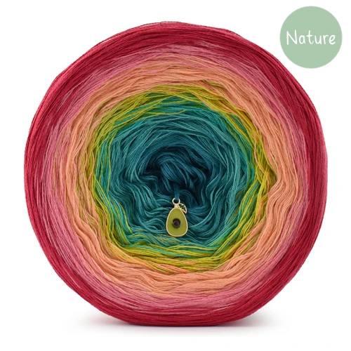 KOKONEK Nature NT42 - Magenta/ciemna morela/melon/awokado/szmaragd/morski