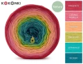 KOKONEK Nature NT42 - Magenta/ciemna morela/melon/awokado/szmaragd/morski