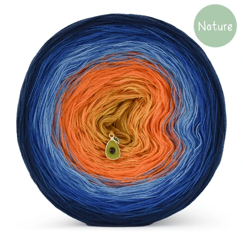 KOKONEK Nature NT46 - Granat /szafir/niebieski/dynia/musztarda