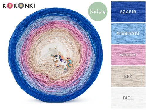 KOKONEK Nature NT47 - Szafir/niebieski/wrzos/beż/biel