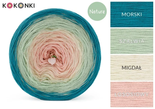 KOKONEK Nature NT49 - Morski/szałwia/migdał/łososiowy