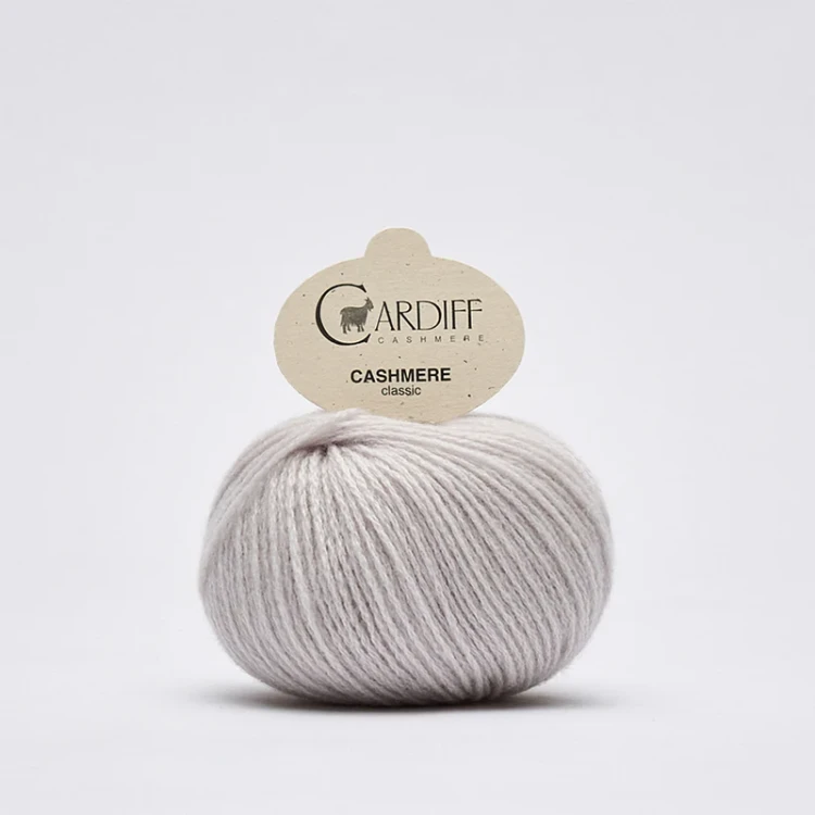 Włóczka Cardiff Cashmere Classic 671 / aeris / gołębi