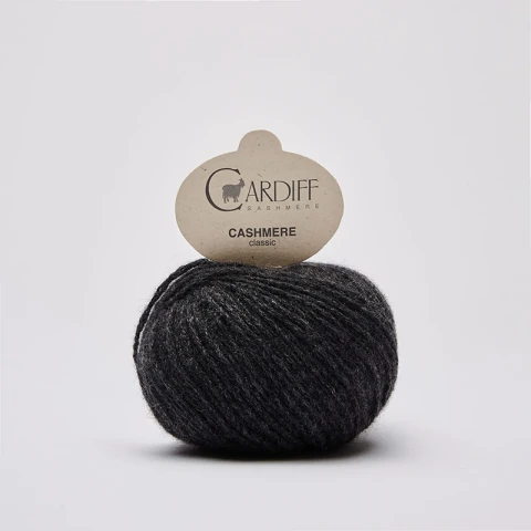 Włóczka Cardiff Cashmere Classic 520 / antracite / antracyt