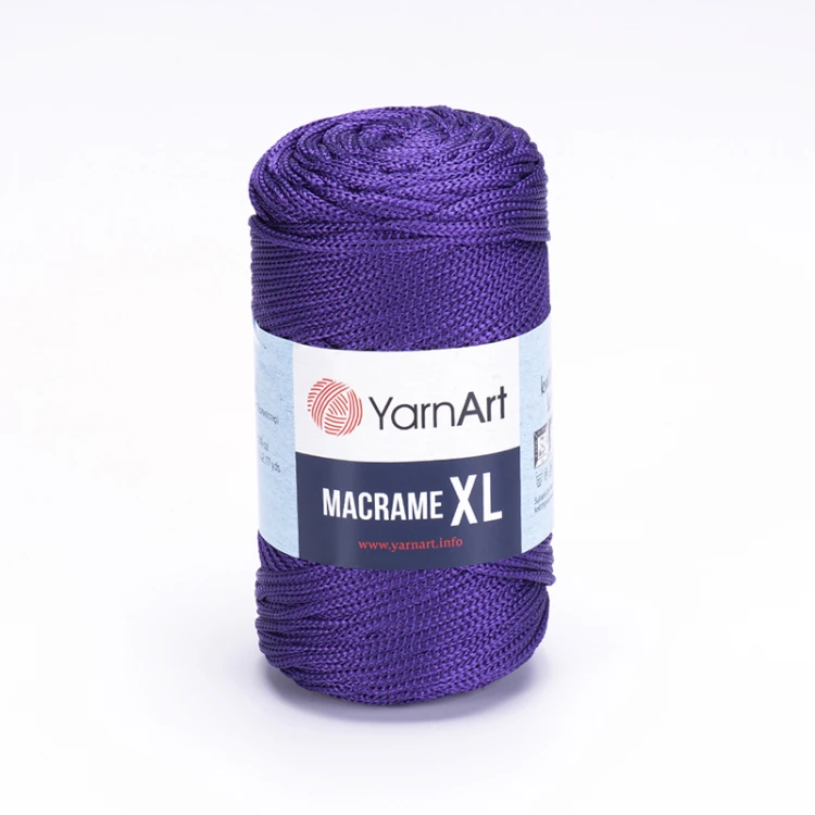 Sznurek poliestrowy YarnArt Macrame XL 3mm 167 / fiolet