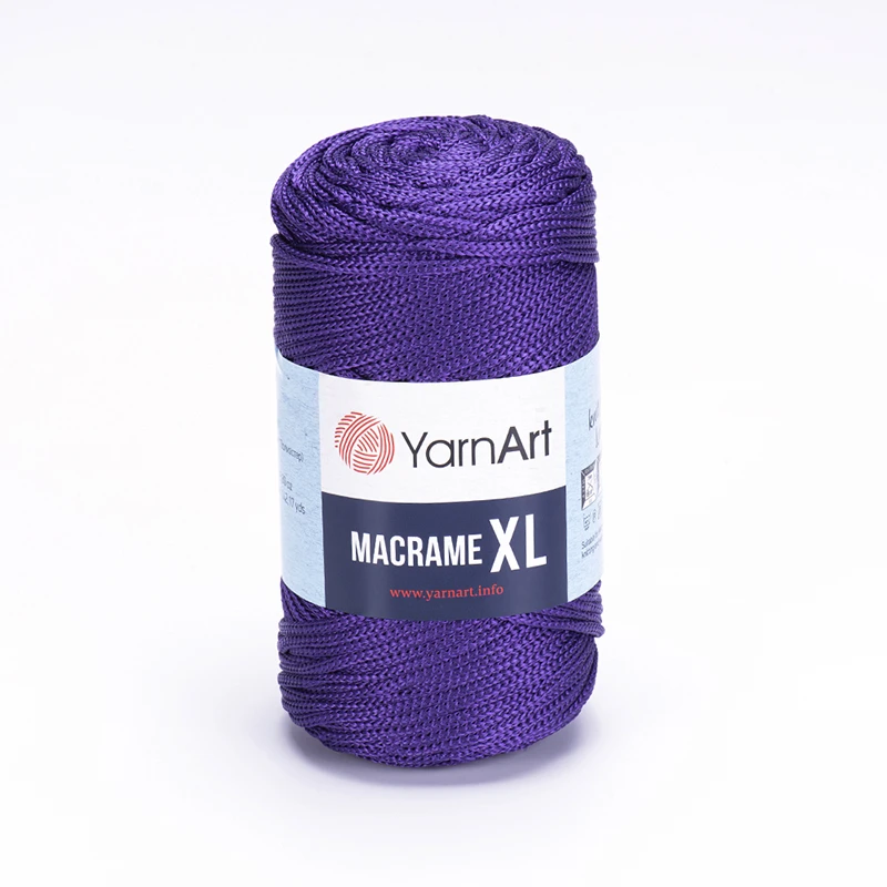 Sznurek poliestrowy YarnArt Macrame XL 3mm 167 / fiolet