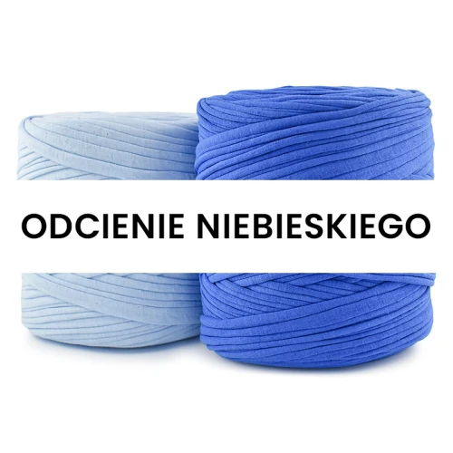 T-shirt Yarn Cotton Spaghetti / odcienie niebieskiego