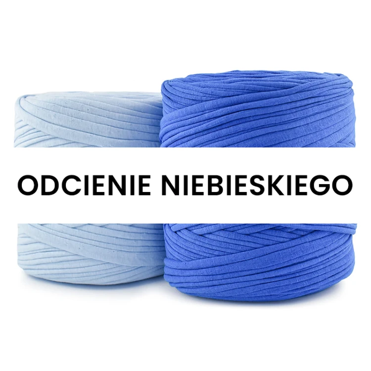 T-shirt Yarn Cotton Spaghetti / odcienie niebieskiego