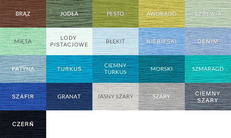Wzornik przędzy Nature - PEŁNY