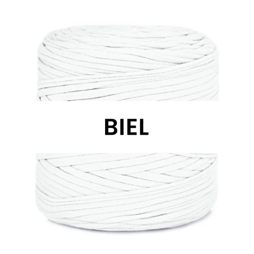 T-shirt Yarn Cotton Spaghetti / biel