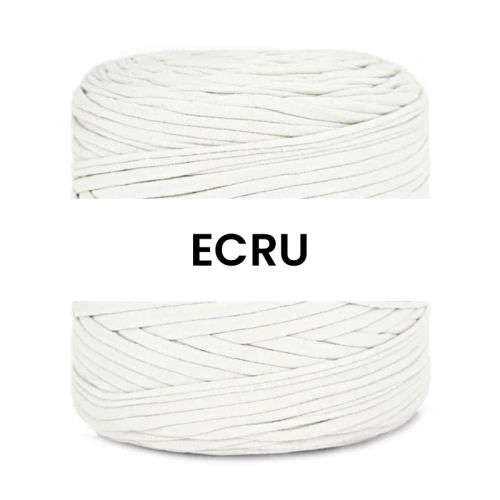 T-shirt Yarn Cotton Spaghetti / ecru