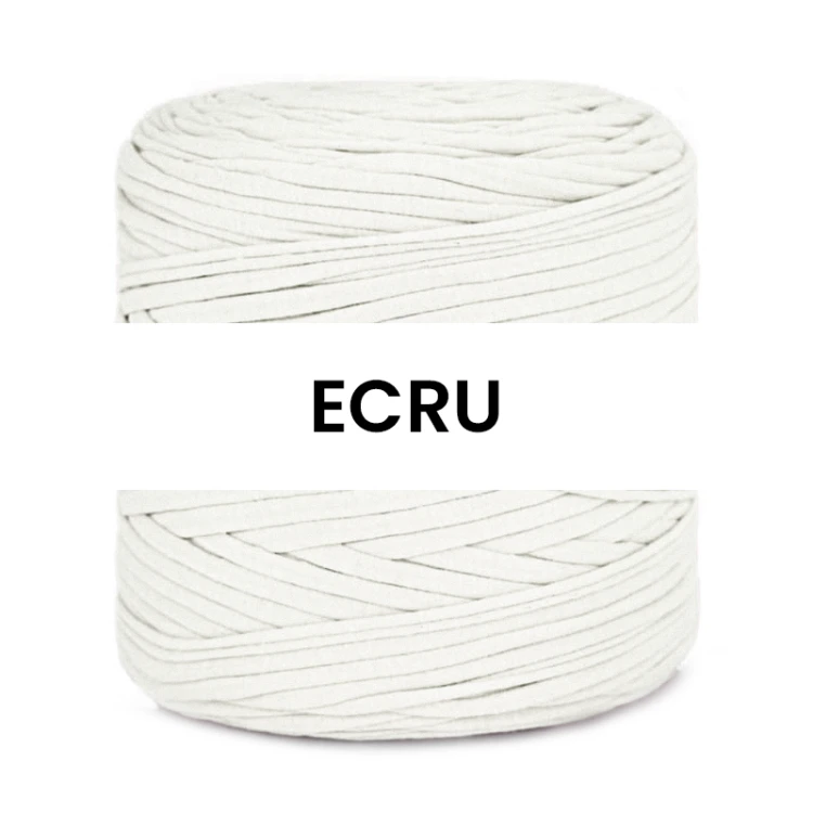 T-shirt Yarn Cotton Spaghetti / ecru