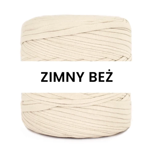 T-shirt Yarn Cotton Spaghetti / zimny beż