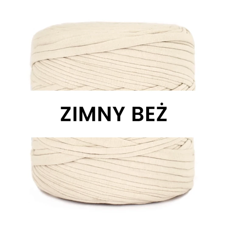 T-shirt Yarn Cotton Spaghetti / zimny beż