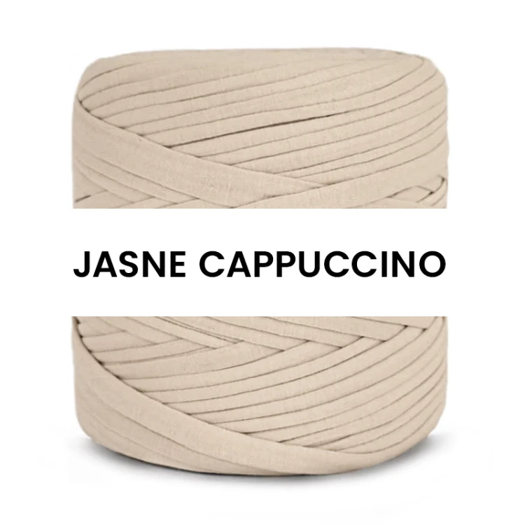T-shirt Yarn Cotton Spaghetti / jasne cappuccino