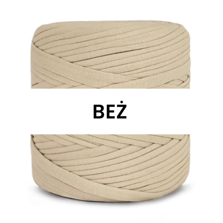 T-shirt Yarn Cotton Spaghetti / beż