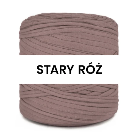 T-shirt Yarn Cotton Spaghetti / stary róż