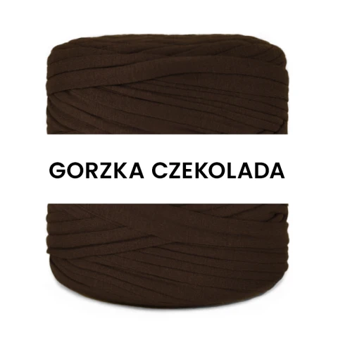 T-shirt Yarn Cotton Spaghetti / gorzka czekolada