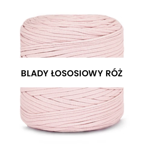 T-shirt Yarn Cotton Spaghetti / blady łososiowy róż