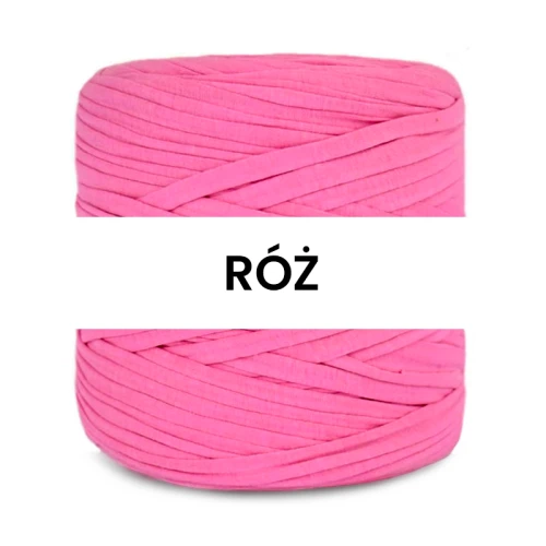 T-shirt Yarn Cotton Spaghetti / róż