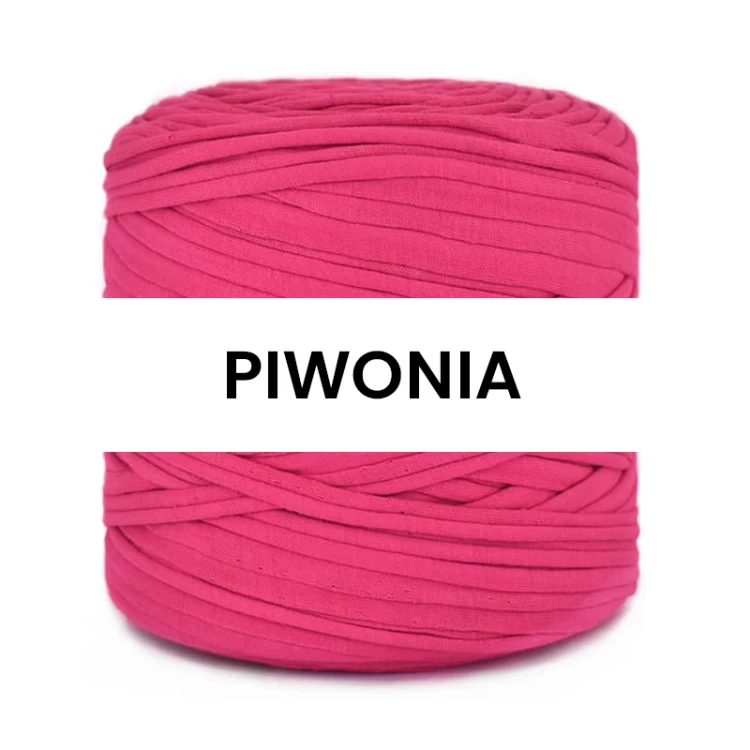 T-shirt Yarn Cotton Spaghetti / piwonia