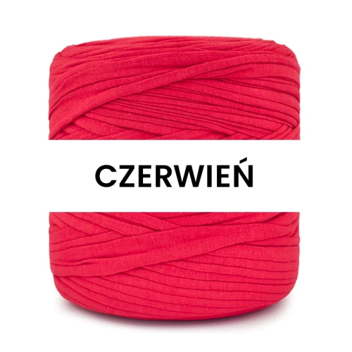 T-shirt Yarn Cotton Spaghetti / czerwień