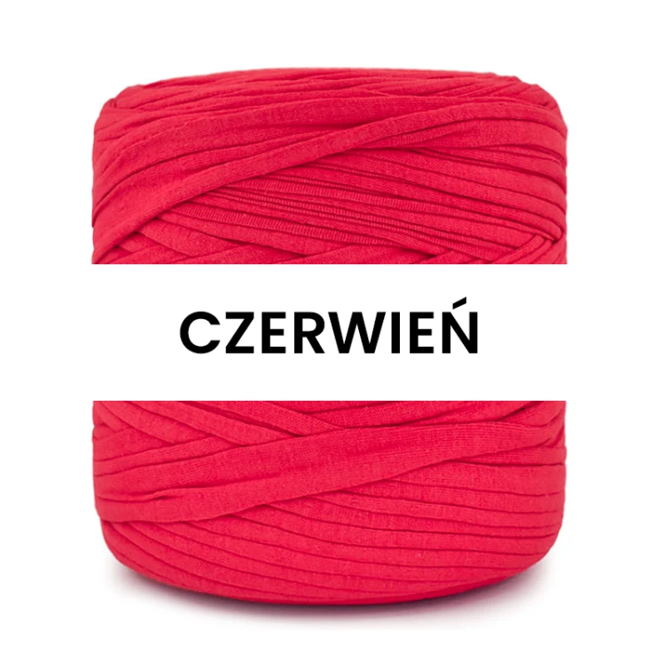 T-shirt Yarn Cotton Spaghetti / czerwień
