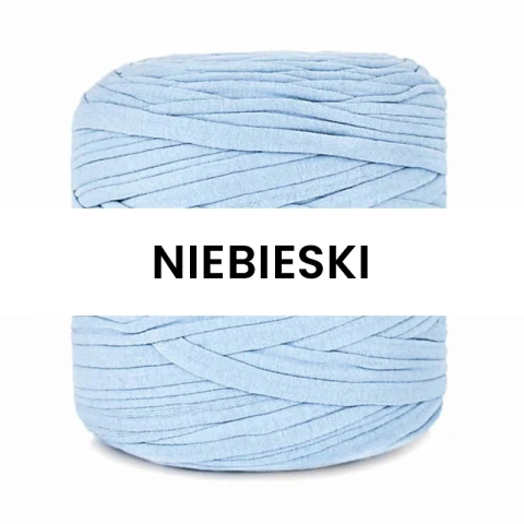 T-shirt Yarn Cotton Spaghetti / niebieski
