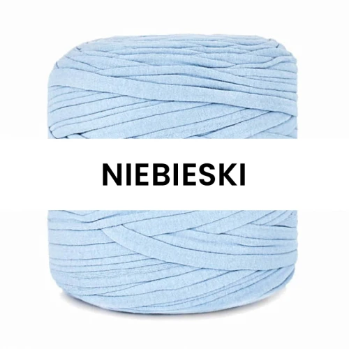 T-shirt Yarn Cotton Spaghetti / niebieski