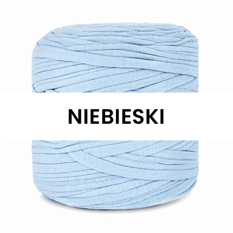 T-shirt Yarn Cotton Spaghetti / niebieski