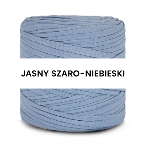 T-shirt Yarn Cotton Spaghetti / jasny szaro-niebieski