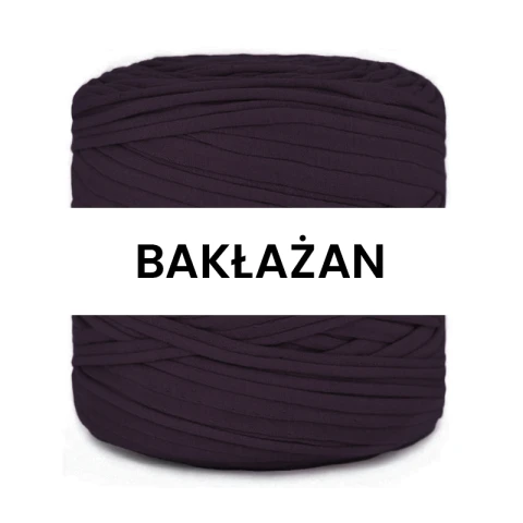 T-shirt Yarn Cotton Spaghetti / bakłażan
