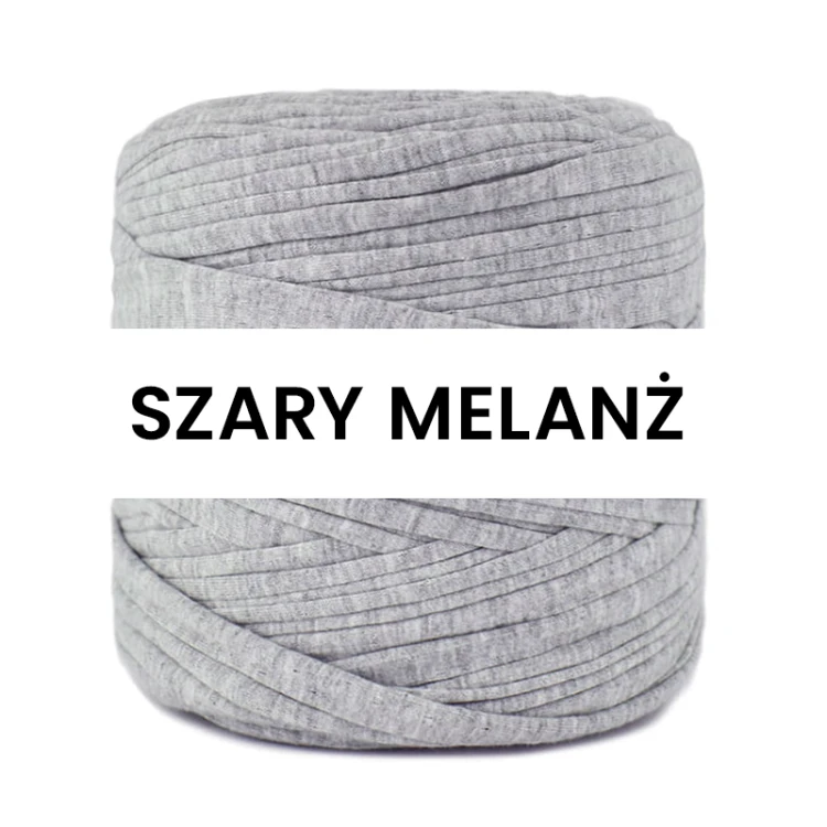 T-shirt Yarn Cotton Spaghetti / szary melanż
