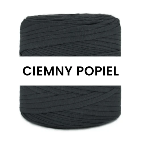 T-shirt Yarn Cotton Spaghetti / ciemny popiel