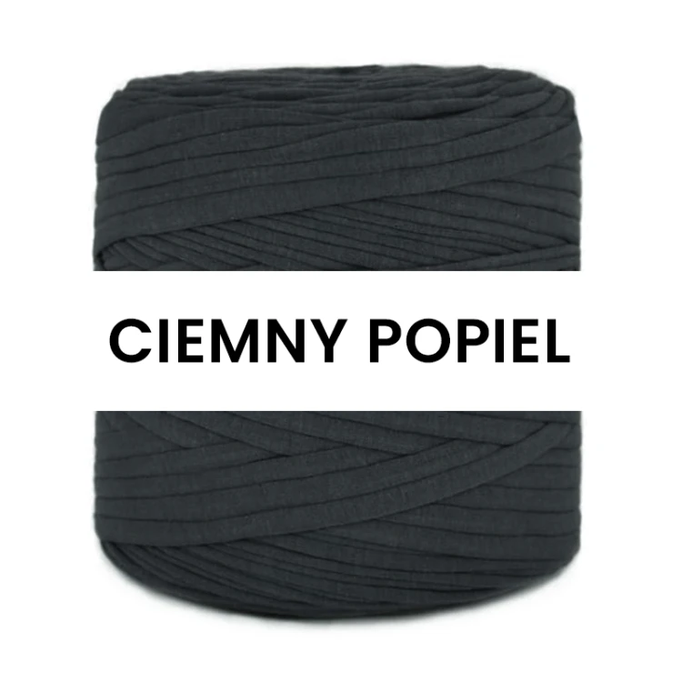 T-shirt Yarn Cotton Spaghetti / ciemny popiel