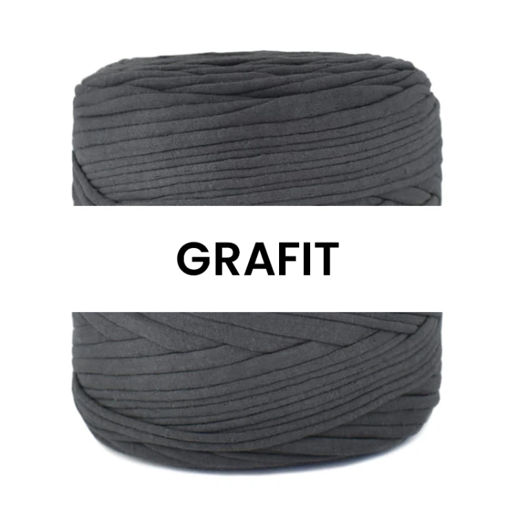 T-shirt Yarn Cotton Spaghetti / grafit