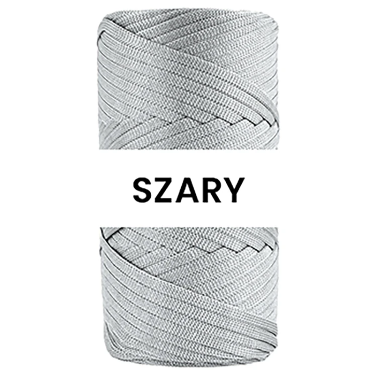 Sznurek polipropylenowy płaski PP Ribbon 4mm 060 / szary