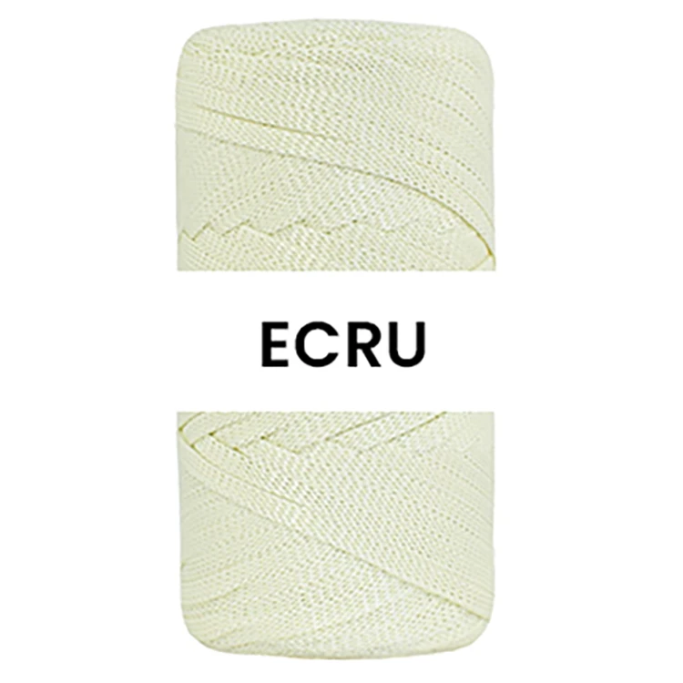 Sznurek polipropylenowy płaski PP Ribbon 4mm 010 / ecru