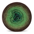 KOKONEK Merino 371 In Harmony with Nature - Ciemny brąz/khaki/zieleń/ciemna zieleń