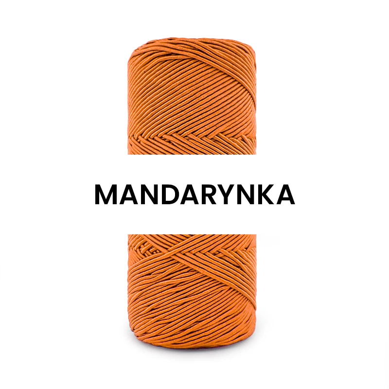 Sznurek poliestrowy Magic Cord 2mm 122 / mandarynka