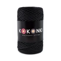 Sznurek Macrame Cotton by KOKONKI 2mm / rolka 200m / grafit (wiązany)