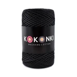 Sznurek Macrame Cotton by KOKONKI 2mm / rolka 200m / grafit - OUTLET