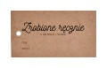 Zawieszka / Etykieta "Zrobione ręcznie" / instrukcja prania / 50x90 mm