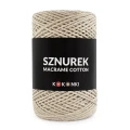 Sznurek Macrame Cotton by KOKONKI 2mm / rolka 200m / jasny beż