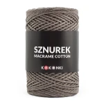 Sznurek Macrame Cotton by KOKONKI 2mm / rolka 200m / 210 cappuccino